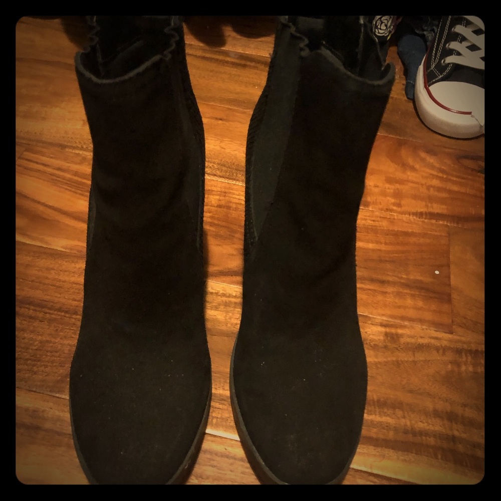 Black ankle boots